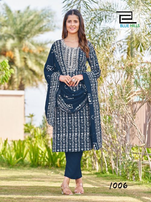 Blue Hills Trending Moves Printed Suits Catalog